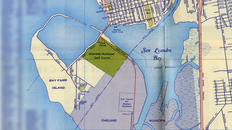 Alameda Post - 1951 map of Bay Farm Island