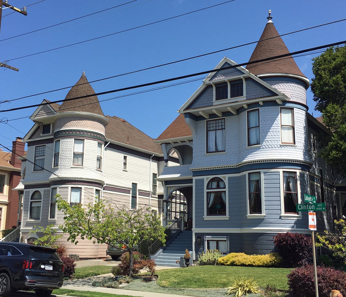 Alameda Post - Homes at 1833 and 1837 Clinton Ave. restored by Jim Smallman