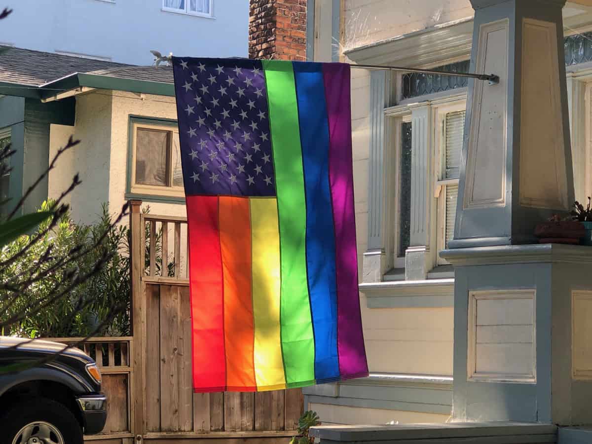 Alameda Post - Bear's-Eye View June 5, 2022 – Pride flag