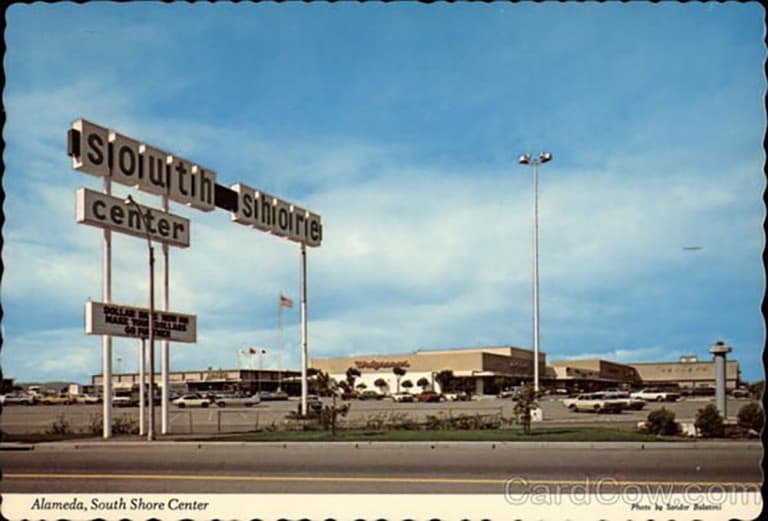 Alameda Post - Mid-century South Shore Center postcard