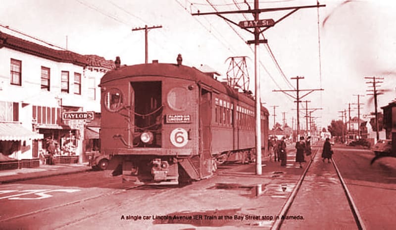 Alameda Post - Southern Pacific Interurban Big Red Train