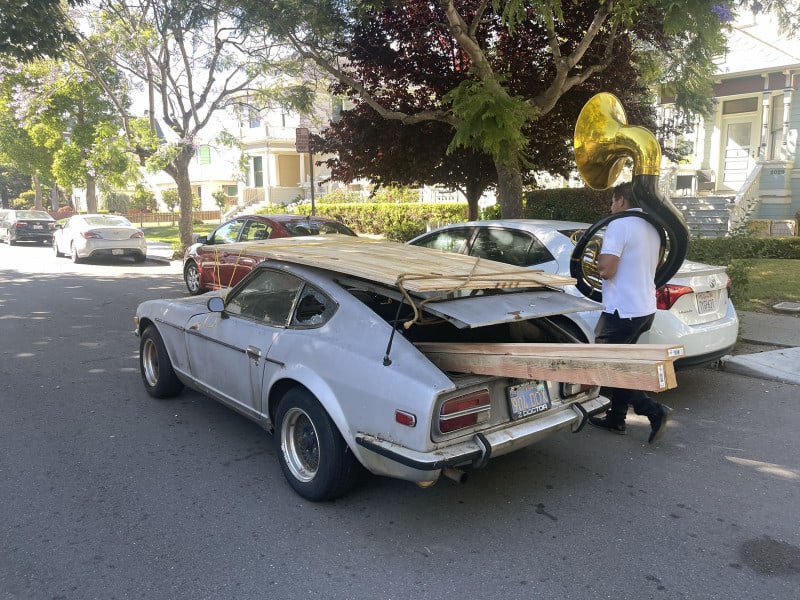 Alameda Post - Bear's-Eye View July 25, 2022 – beat up old Datsun 240 Z