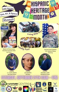 Alameda Post - the advertisement poster for Hispanic Heritage Month celebrations at the USS Hornet