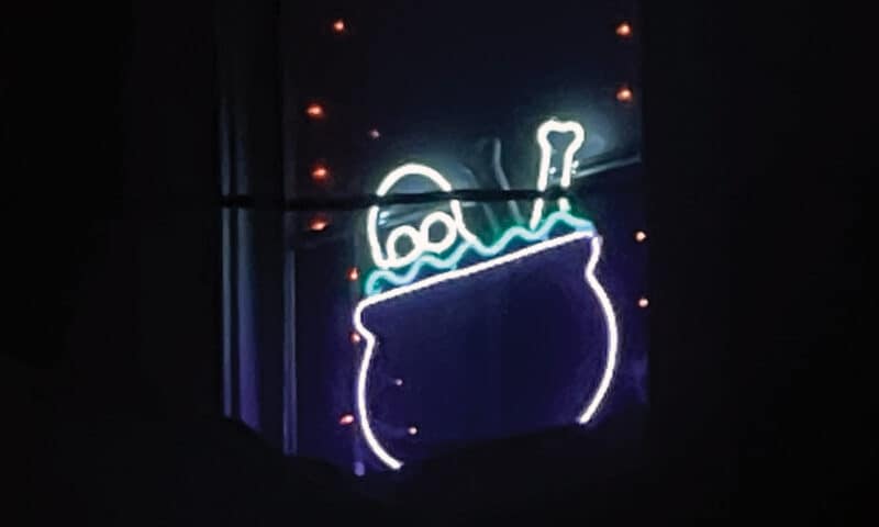 Alameda Post – Bear's-Eye View for October 3, 2022 – ghost in pot neon