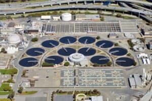 Alameda Post - an aerial view of EBMUD wastewater management plant