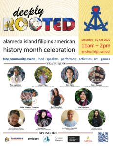 Alameda Post - a poster for deeply rooted including information and pictures of special guests