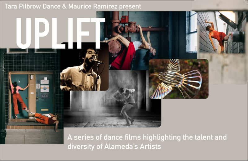 Alameda Post - a poster for Uplift, including pictures of people dancing and singing