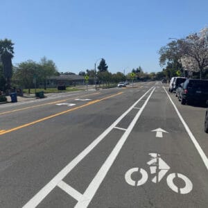 Alameda Post - bike lane on Otis Drive