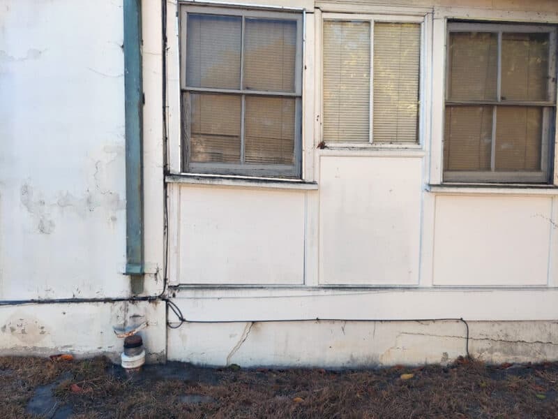 Alameda Post - the exterior of a Big Whites building. It looks run-down
