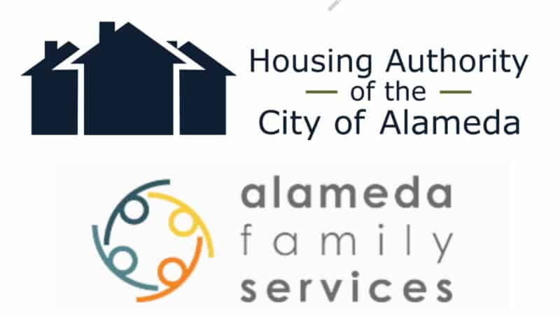 Alameda Post - the logos for the Housing Authority of the City of Alameda and Alameda Family Services