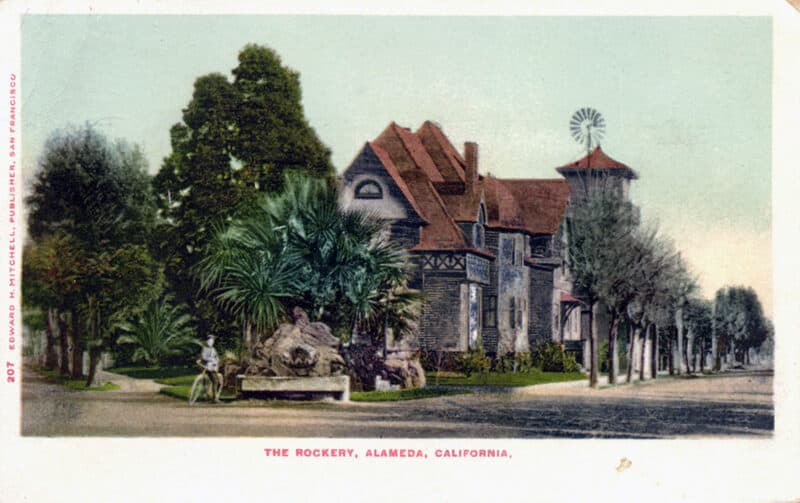 Alameda Post - another color postcard of the Rockery