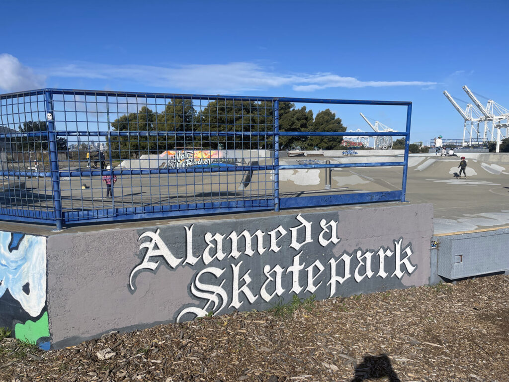 Alameda Post - Bear's-Eye View of Alameda for February 26, 2023. Alameda skate park