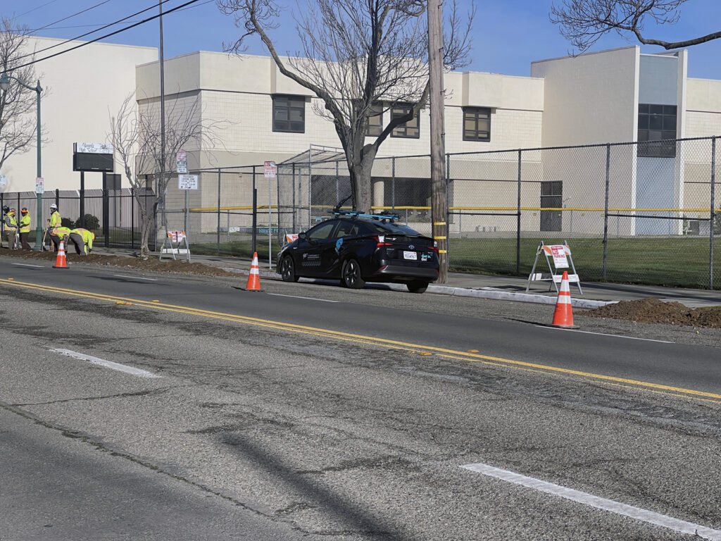 Alameda Post - Bear's-Eye View for February 12, 2023 – a car parked in a tow-away zone