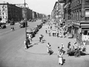 Alameda Post - a black and white photo of old city streets