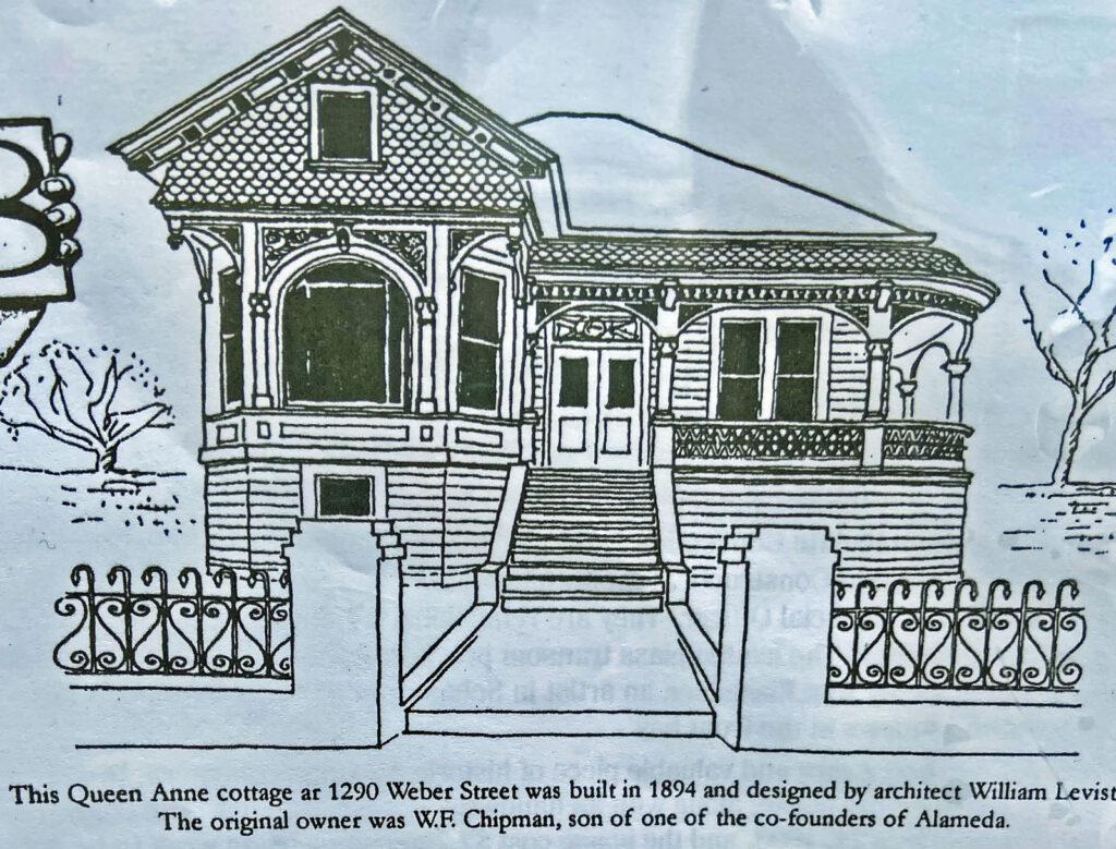 Alameda Post - a drawing of 1290 Weber