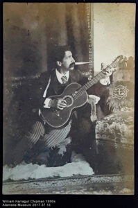 Alameda Post - William F. Chipman holding a guitar