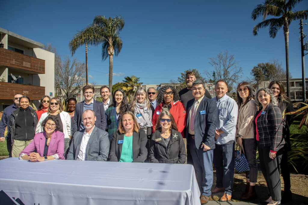 Alameda Post - a group photo at the Rica Vista ceremonial signign event