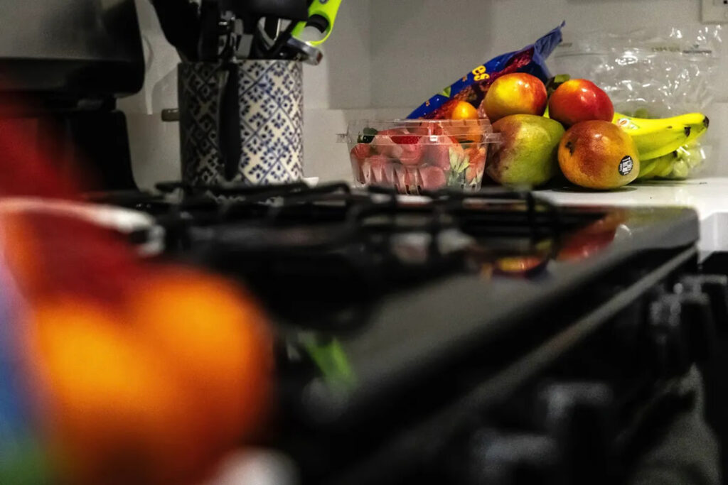 Alameda Post - a photo of groceries on the counter from a food assistance program