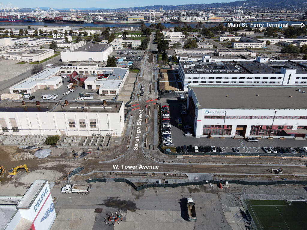 Alameda Post - an aerial view of the Reuse Area at Alameda Point