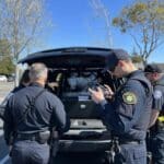 Alameda Post - A Dublin PD officer assists Alameda Police search for a suspect with a drone.