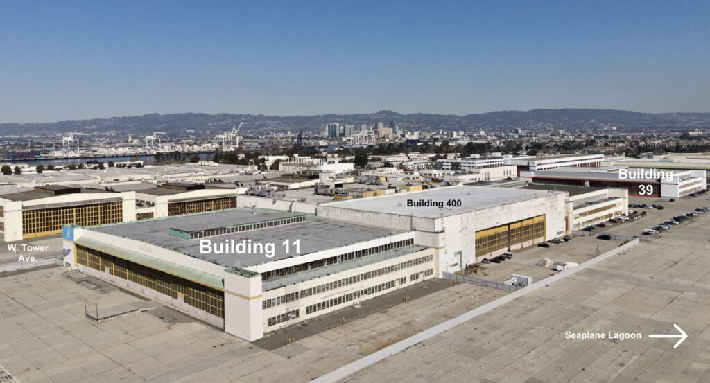 Alameda Post - an aerial view of buildings at Alameda Point