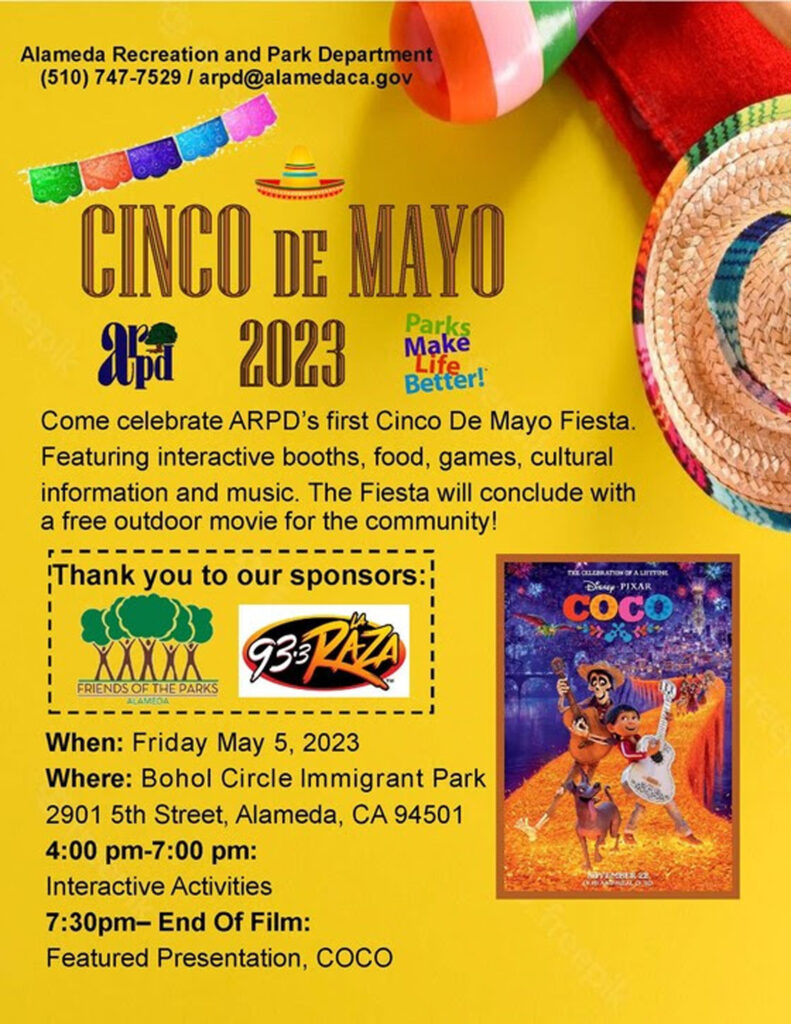 Alameda Post - the poster for the Cinco de Mayo celebration by ARPD