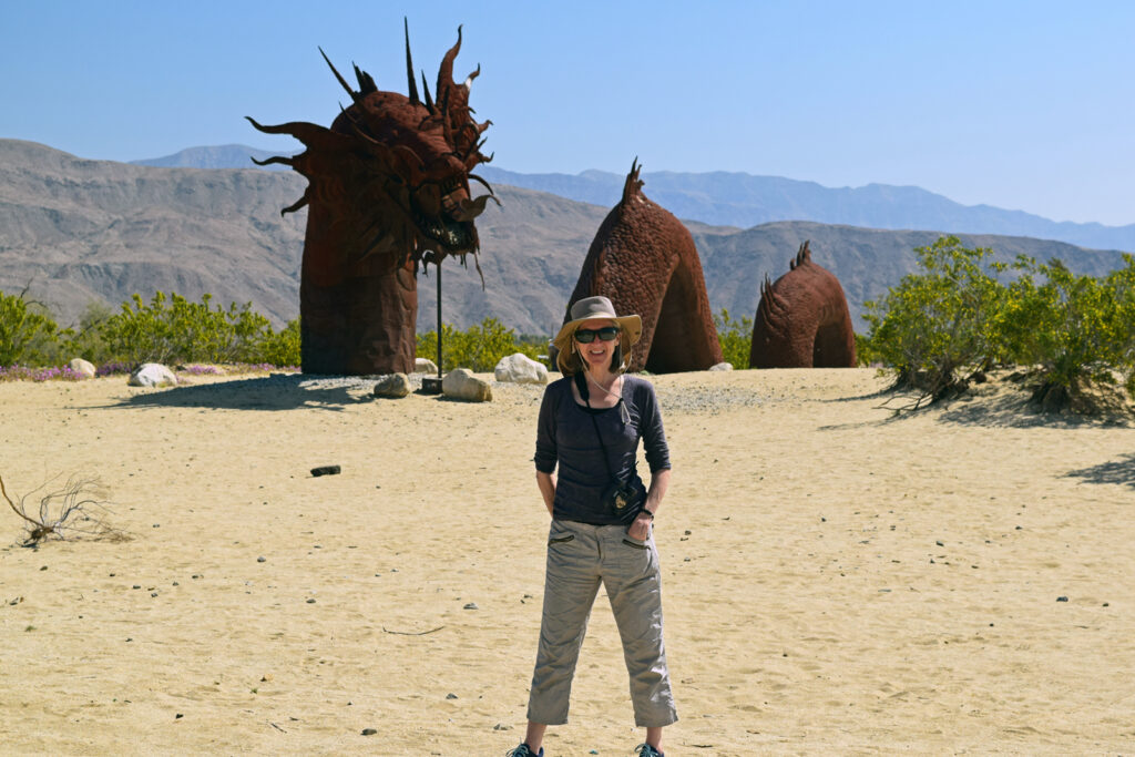 Alameda Post - The Galleta Meadows area north of Borrego Springs features over 130 large-scale metal sculptures by artist Ricardo Breceda. These pieces are scattered over a large area, and are free to visit by the public. Photo Steve Gorman.