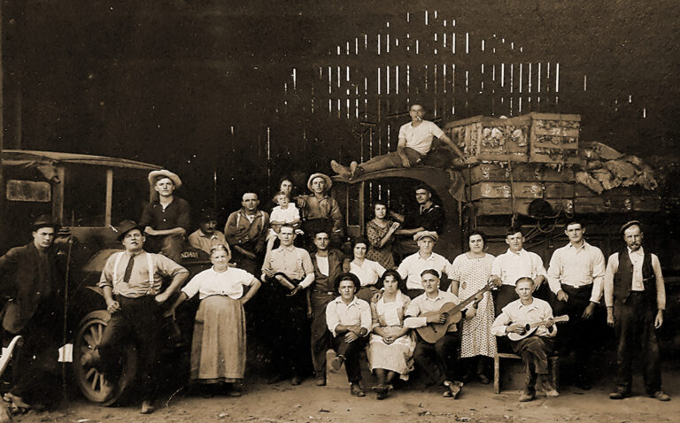 Alameda Post - Members of the Ratto family gathered for this photograph in the days when Bay Farm was known far and wide as a cornucopia brimming with produce.