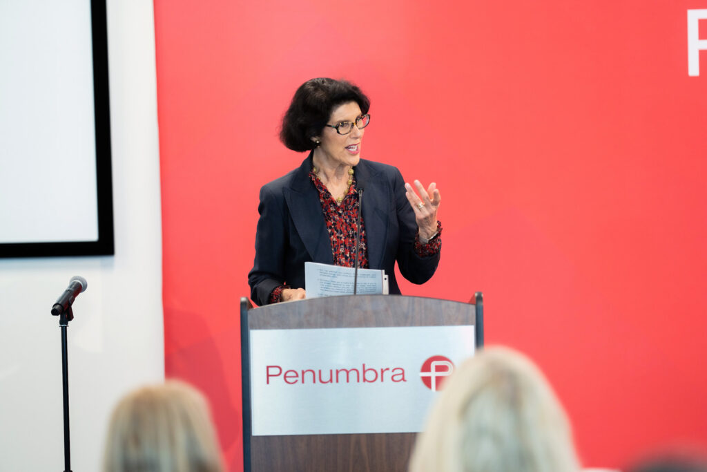 Alameda Post - Mayor Marilyn Ezzy Ashcraft addresses students and families at the Chamber Foundation Scholarships ceremony May 15, 2023. Photo by Maurice Ramirez.