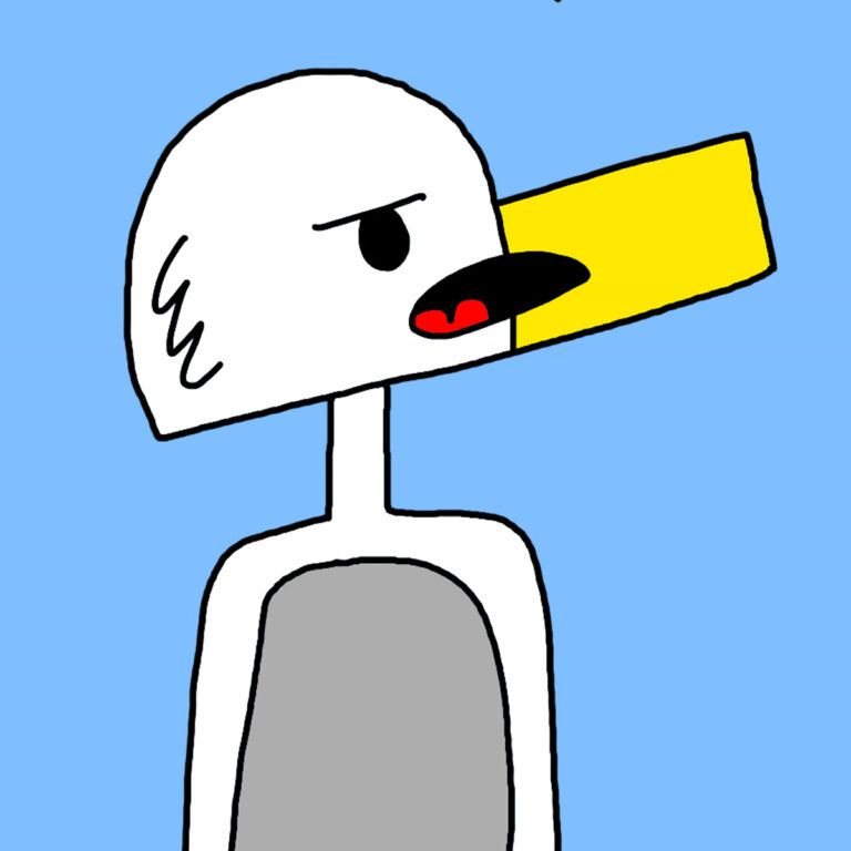 Alameda Post - Seagull with his mouth open to talk