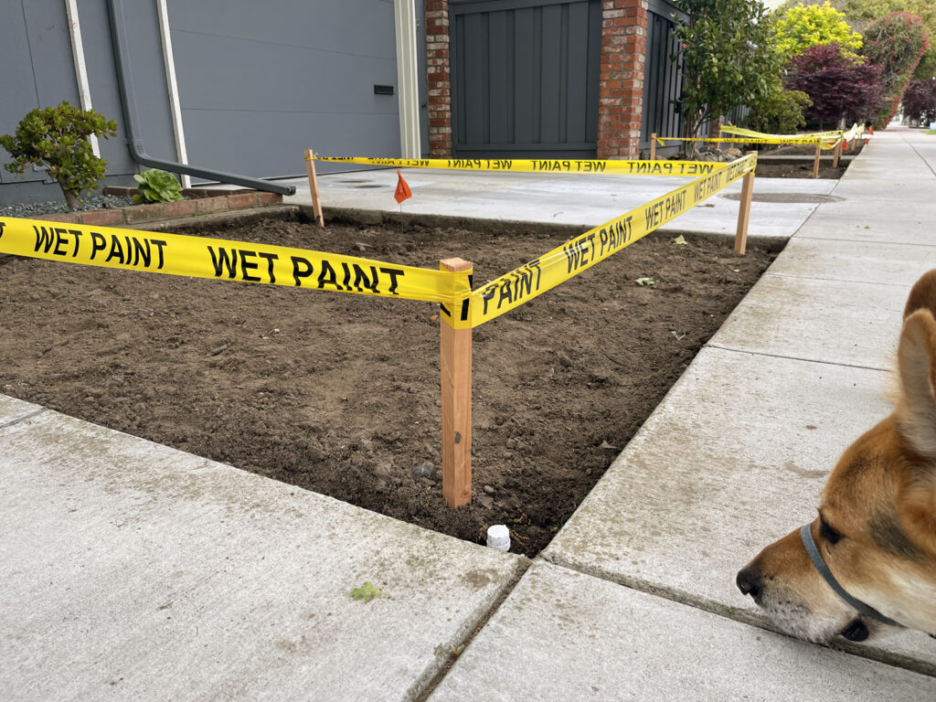 Alameda Post - Bear's-Eye View of Alameda for May 24, 2023 – plastic warning tape for wet paint