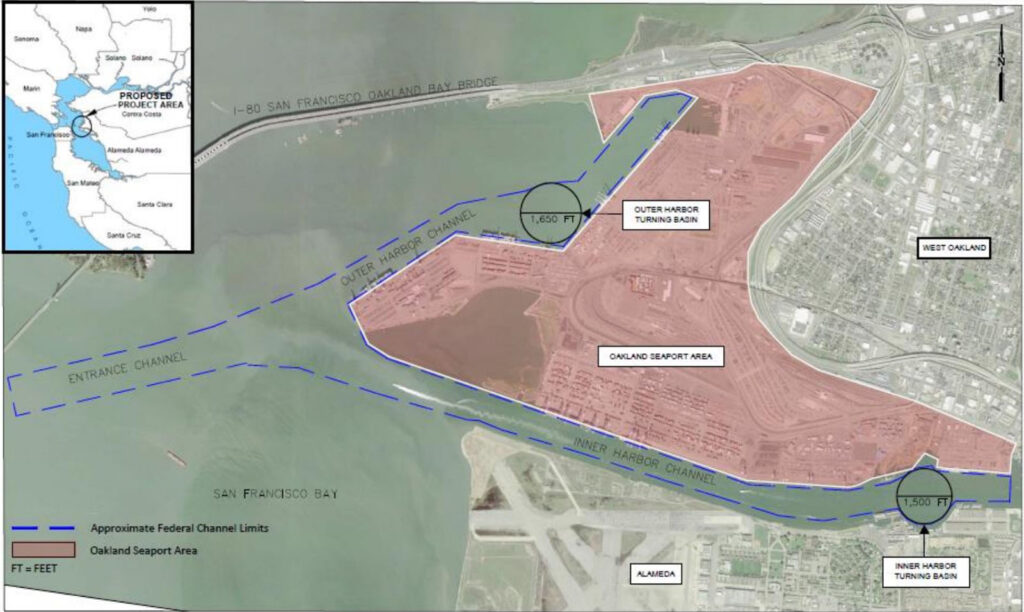 Alameda Point - a map of the Oakland Seaport and the turning basins