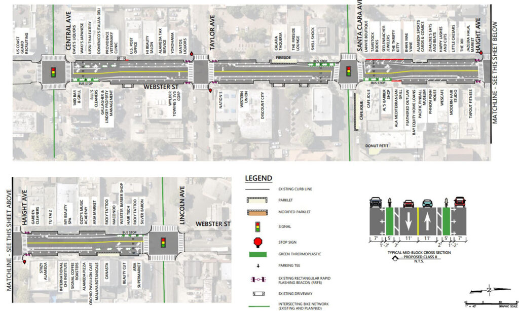 Alameda Post - an aerial view of Webster Street