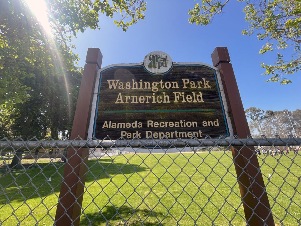 Alameda Post - Bear's-Eye View of Alameda for June 5, 2023 — Arnerich Field sign