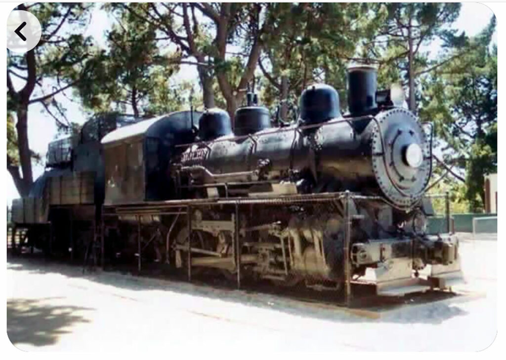 Alameda Post - Bear's-Eye View of Alameda for June 5, 2023 — Southern Pacific locomotive that was formerly kept at Washington Park