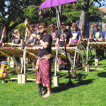 Alameda Post - Gamelan Sekar Jaya performs on large bamboo instruments