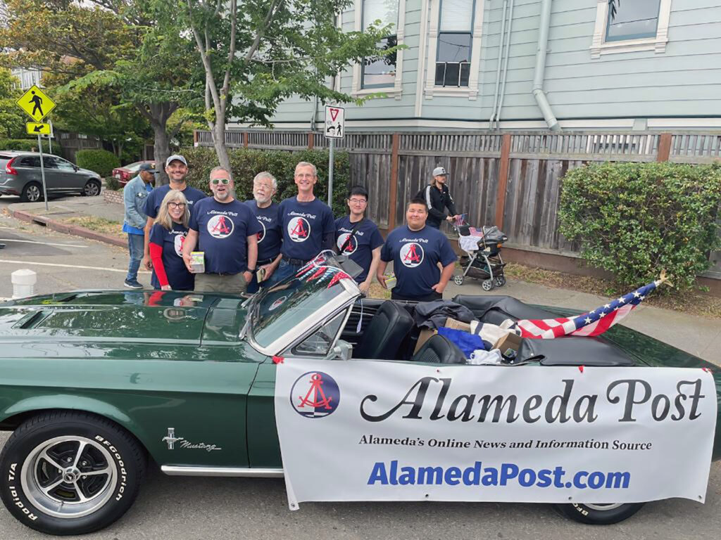 Alameda Post - Alameda Post members and their parade car