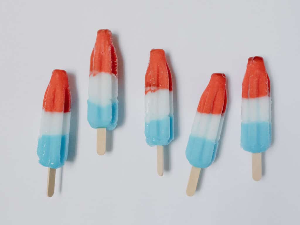 Alameda Post - red, white, and blue popsicles