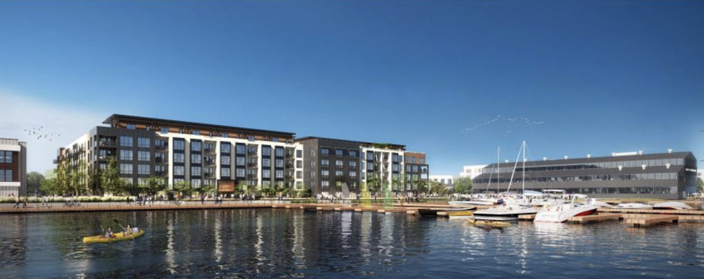 Alameda Post -a view of The Foundry building from the water