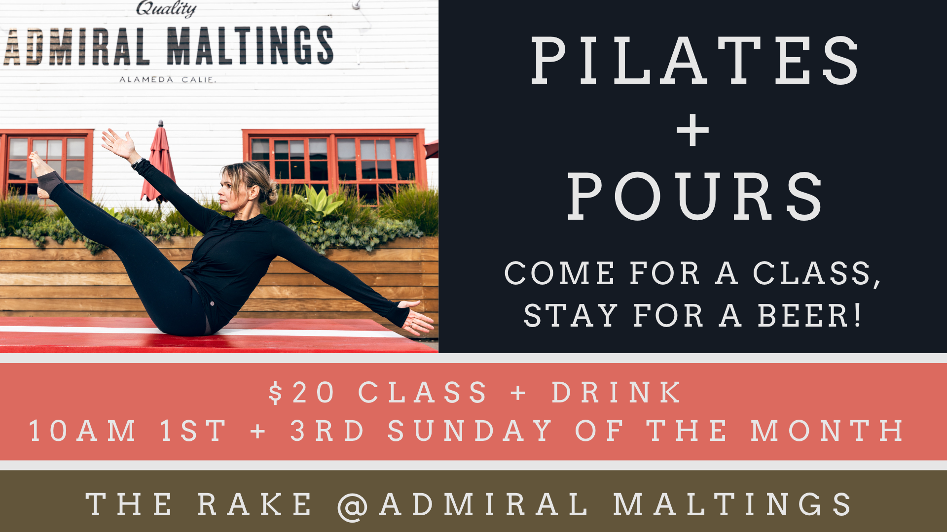 Pilates + Pours @ The Rake