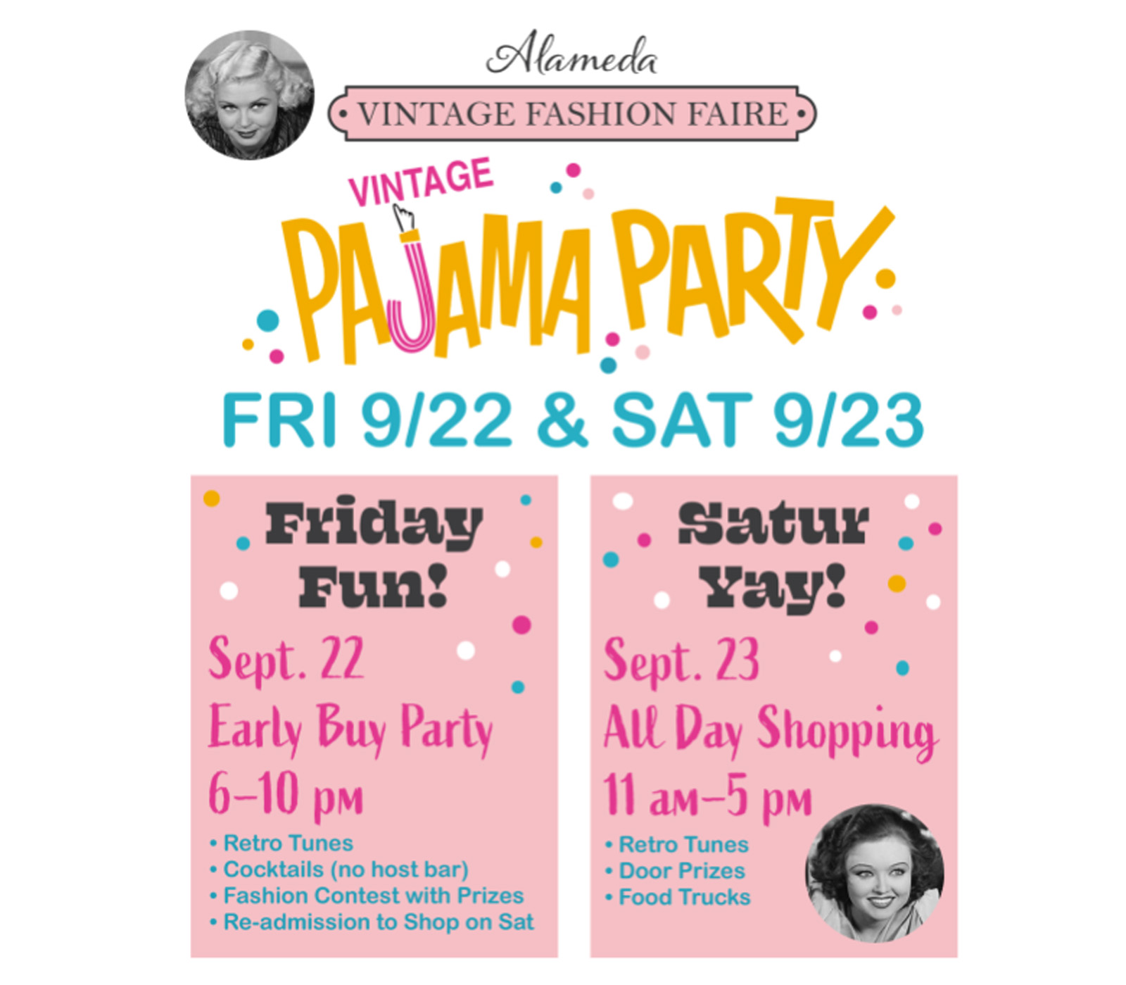 Alameda Post - the Alameda Vintage Fashion Faire poster
