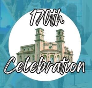 Alameda Post - a drawing of Twin Towers UMC and the words "170th Celebration"