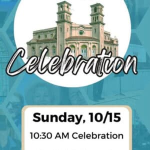 Alameda Post - a graphic for the 170th anniversary celebration for Twin Towers UMC
