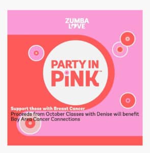 Alameda Post - a poster for Party in Pink, zumba classes with proceeds going to Bay Area Cancer Connections