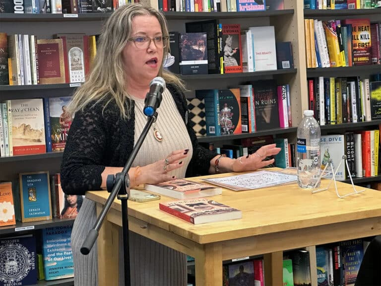 Alameda Post - Julia Park Tracey, author of The Bereaved, speaks at Books Inc