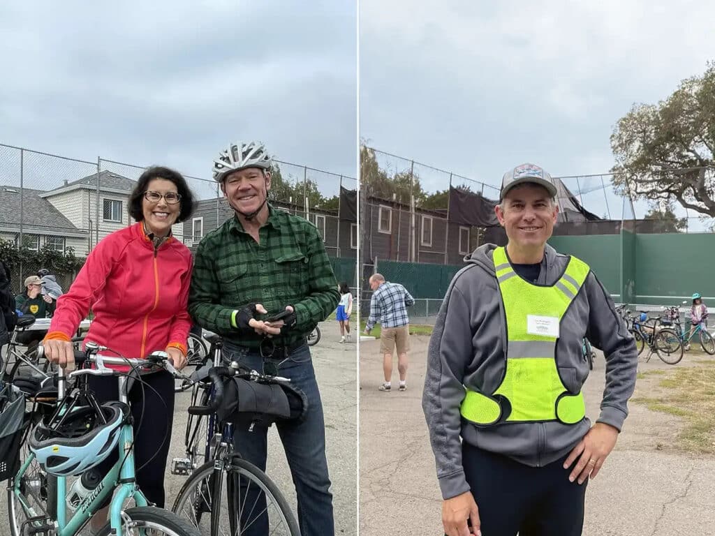 Alameda Post - cyclists pose at the Bike for the Parks event