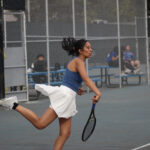 Alameda Post - Sofia Layzer serves on the court