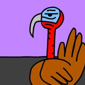 Alameda Post - a cartoon turkey