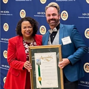 Alameda Post - Mia Bonta presents awards