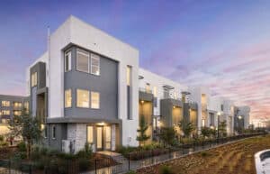 Alameda Post - a render of Bay 37 townhomes for rent